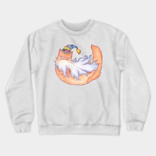 Magical Ginger Wizard Cat Crewneck Sweatshirt